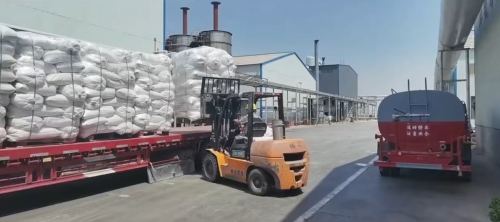 氧化锌应用后橡胶产品装车