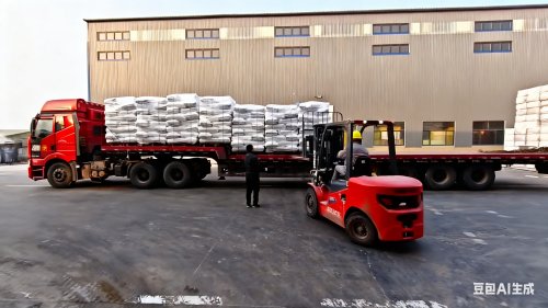 橡胶级氢氧化铝装车发货现场