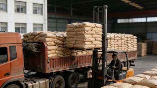 江苏改性级氢氧化铝成品堆放与装车