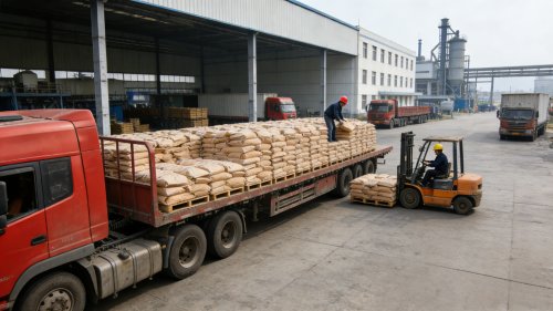 氢氧化铝阻燃剂包装装车流程展示