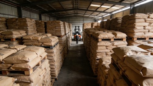 装车作业中的氢氧化铝产品