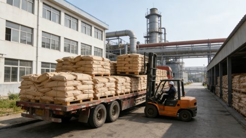 氢氧化铝产品装车现场