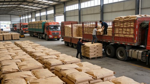 氢氧化铝物理指标生产厂家仓库装车现场工业级氢氧化铝粉体发货