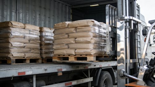 氢氧化铝产品工厂装车发货现场实拍