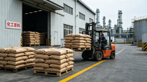 氢氧化铝超细阻燃粉末工厂厂区装车中位粒径1至5微米白度大于93%用于纺织浸轧阻燃整理