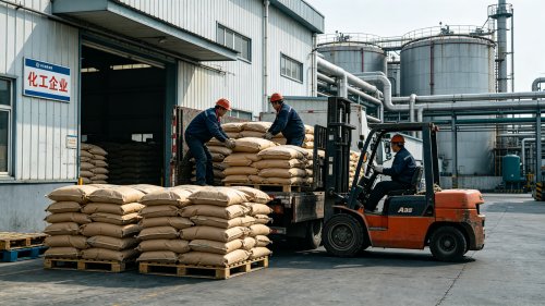 工业级氢氧化铝白色粉末工厂厂区装车未表面处理吸湿性较强需防潮密封储存